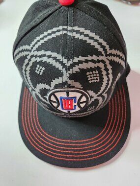 Clippers Cap hat Los Angeles Mitchell & Ness Snapback basketball black red blue
